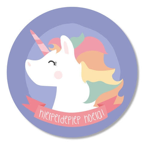 StickerHieperdepiephoeraunicorn-stoepkrijtmeid