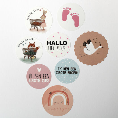 Stoepkrijtmeid_stickers_geboorte_meisje